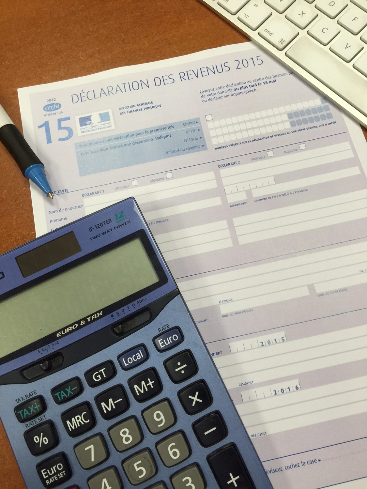 declaration revenus 2015
